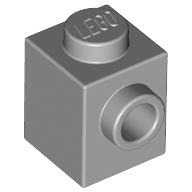 Lego kostka (kostička) 1x1 s nopem na jedné straně, světle modro šedá (4558953)